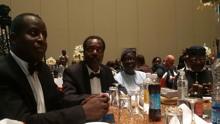 (L-r): Stanley Jegede, MD/CEO, Phase3 Telecom; Lanre Ajayi, president of ATCON; Olawale Ige, former minister of Communication and Chairman of the occasion, and HRH Eze‎ Ogbonnaya Iromantu at ATCON's 21st Anniversary in Lagos on Friday.